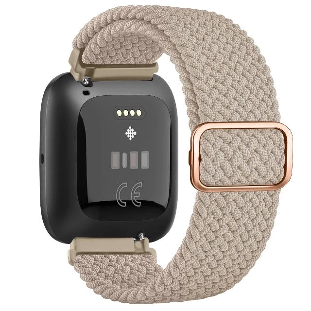 Pulsera Súper Elástica Reloj Fitbit Versa 1 Versa 2 Versa Lite café con leche