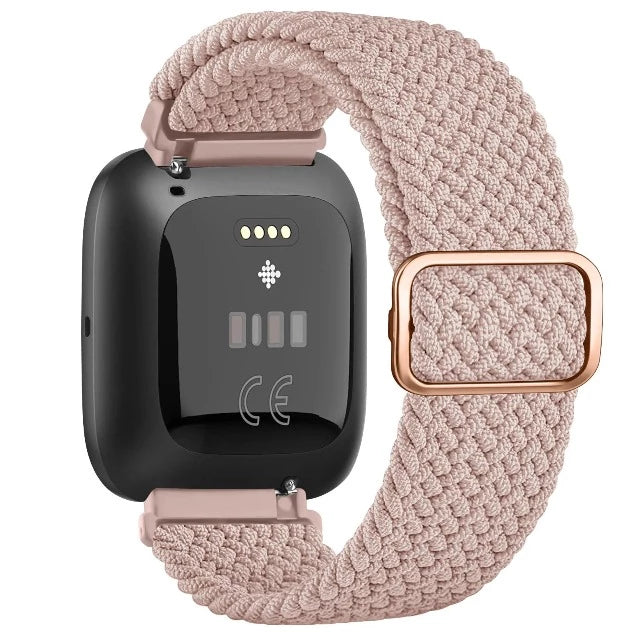 Pulsera Súper Elástica Reloj Fitbit Versa 1 Versa 2 Versa Lite rosa claro
