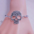 Pulsera Calavera para Mujer plata