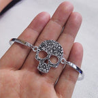 Pulsera Calavera para Mujer plata