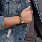 Pulsera trenzada con ancla