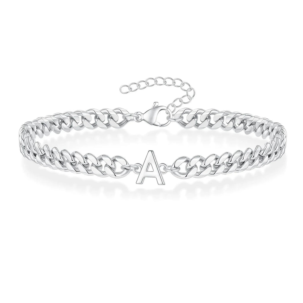 Pulsera trenzada inicial a