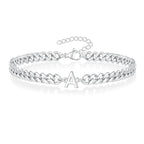 Pulsera trenzada inicial a