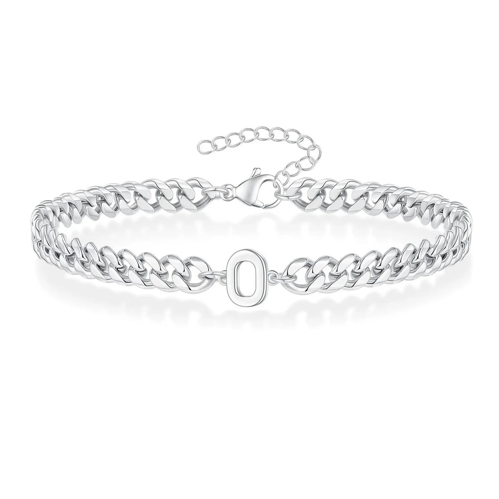 Pulsera trenzada inicial o