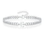 Pulsera trenzada inicial e