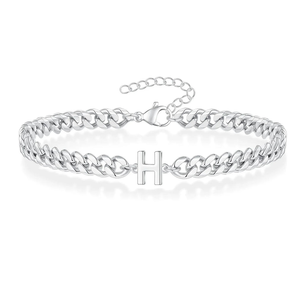 Pulsera trenzada inicial h