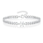 Pulsera trenzada inicial k