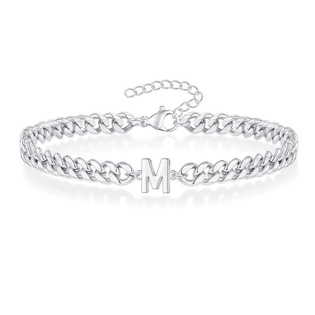 Pulsera trenzada inicial m