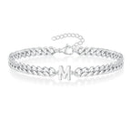 Pulsera trenzada inicial m