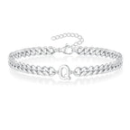 Pulsera trenzada inicial q