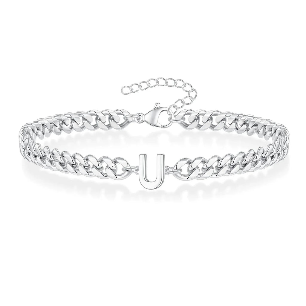 Pulsera trenzada inicial u
