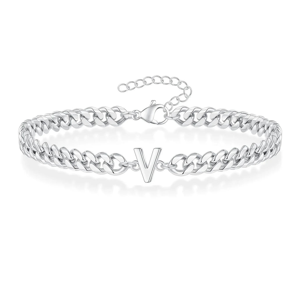 Pulsera trenzada inicial v