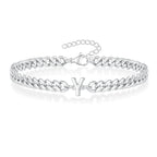 Pulsera trenzada inicial y