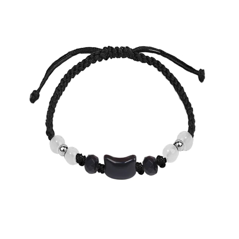 Pulsera Trenzada Gato Piedra de Luna 2