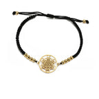 Pulsera Colorida de Mujer Cubo de Metatrón negro