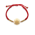 Pulsera Colorida de Mujer Cubo de Metatrón rojo