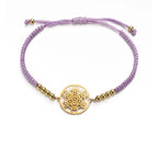 Pulsera Colorida de Mujer Cubo de Metatrón violeta