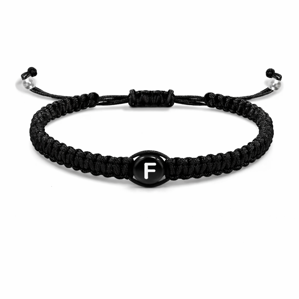 Pulsera trenzada inicial f