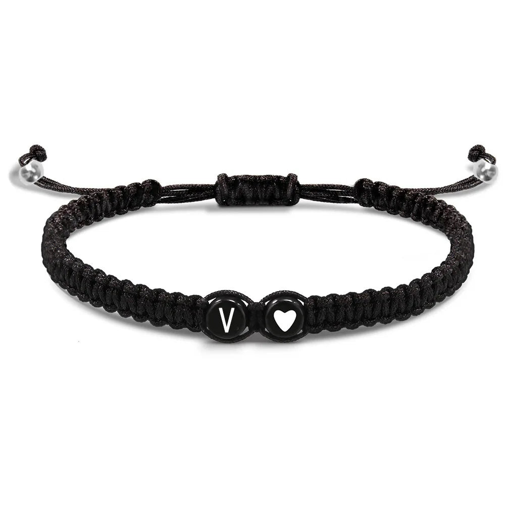 Pulsera trenzada inicial v