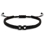 Pulsera trenzada inicial w