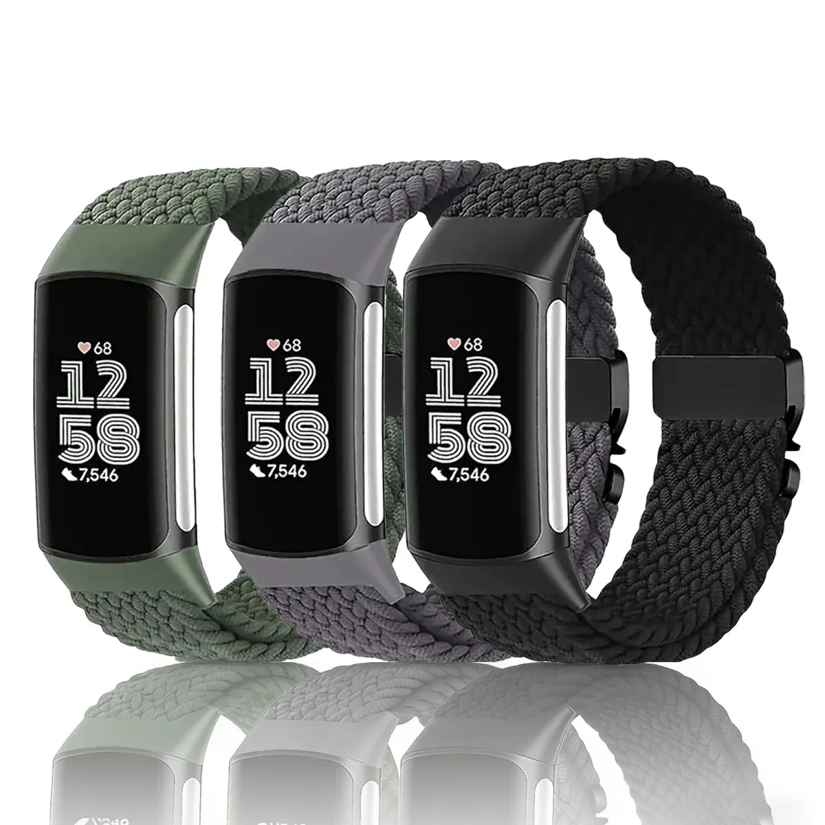 Pulsera trenzada para reloj Fitbit Charge 5, Charge 6