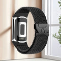 Pulsera trenzada para reloj Fitbit Charge 5, Charge 6 negro