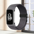 Pulsera trenzada para reloj Fitbit Charge 5, Charge 6 negro