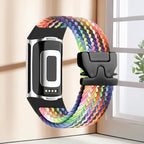 Pulsera trenzada para reloj Fitbit Charge 5, Charge 6 arcoíris