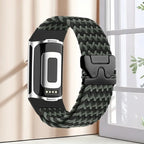 Pulsera trenzada para reloj Fitbit Charge 5, Charge 6 verde militar