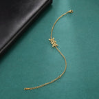 Pulsera Triple Luna Hechicería Pulsera Wicca oro