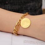 Pulsera Triquetra Nudo de la Trinidad oro