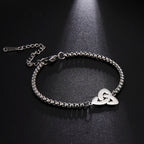 Pulsera Triquetra Nudo de la Trinidad Irlandés plata