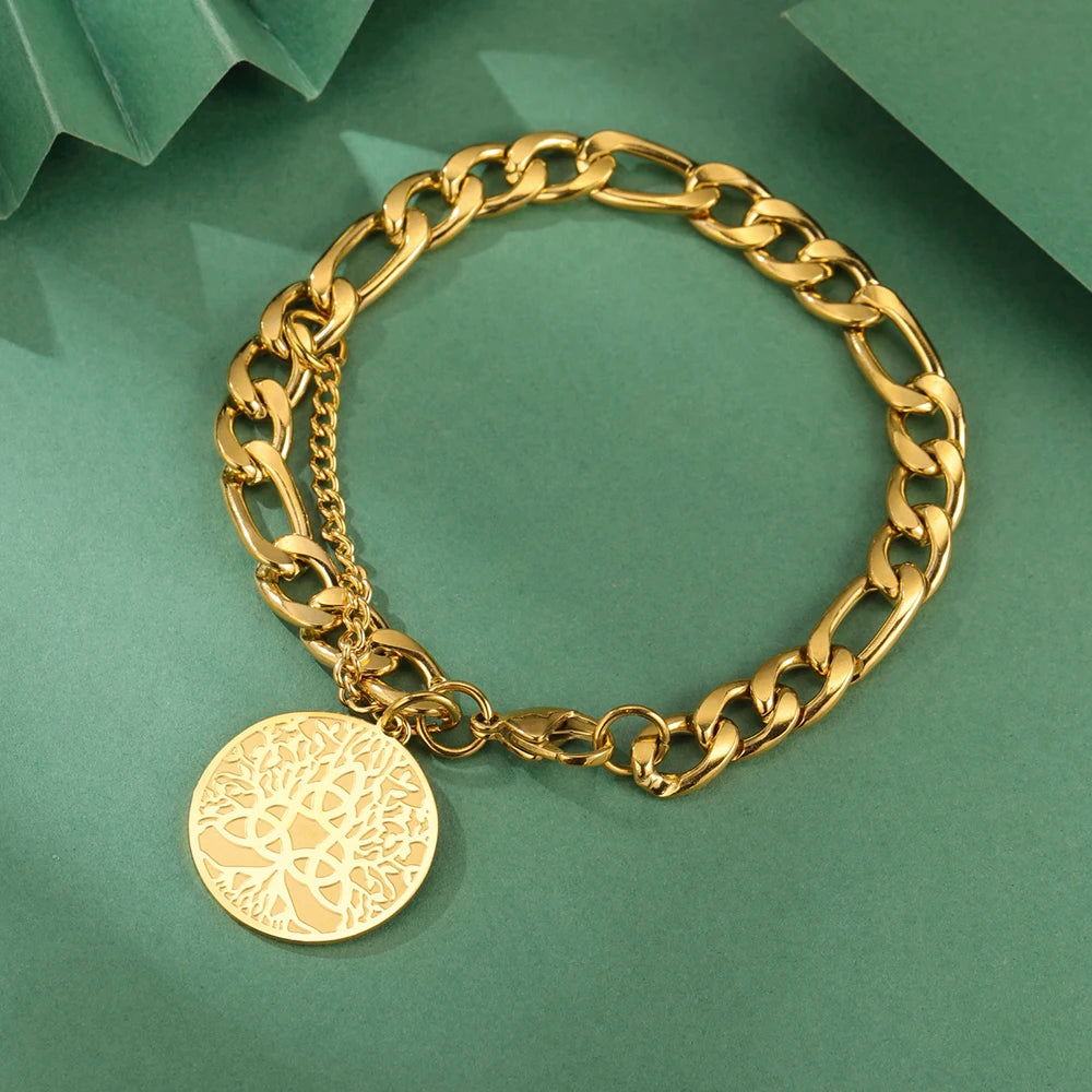 Pulsera Triquetra Nudo de la Trinidad oro