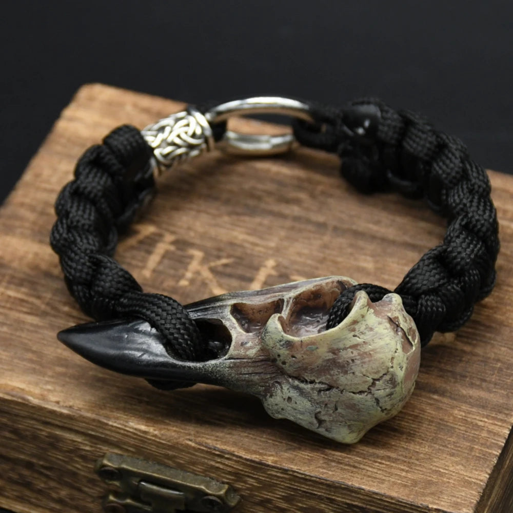 Pulsera Vikingo Cuervo de Odín2