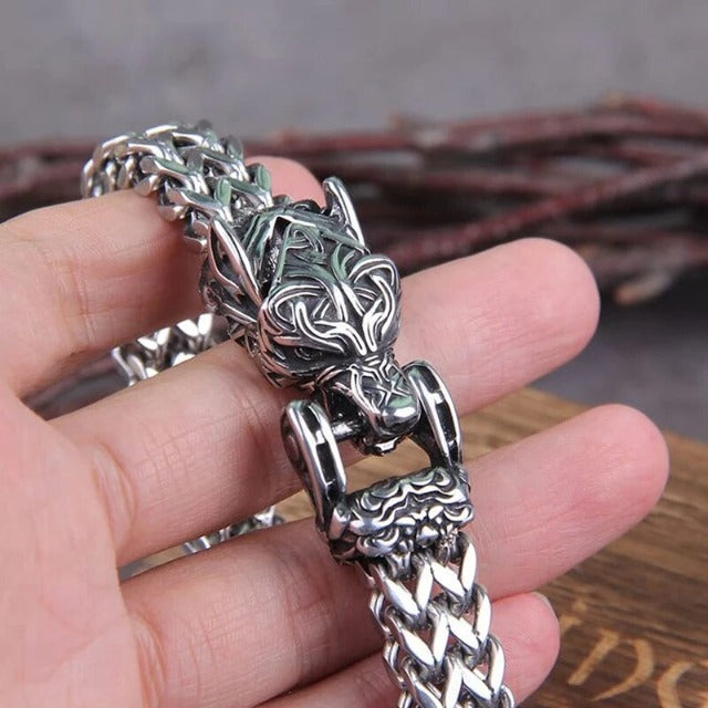 Pulsera Vikinga Fenrir para Hombre 