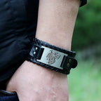 Pulsera Vikingo Lobo Fenrir plata