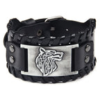 Pulsera Vikingo Lobo Fenrir plata