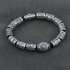 Pulsera Vikinga Runas Celtas plata
