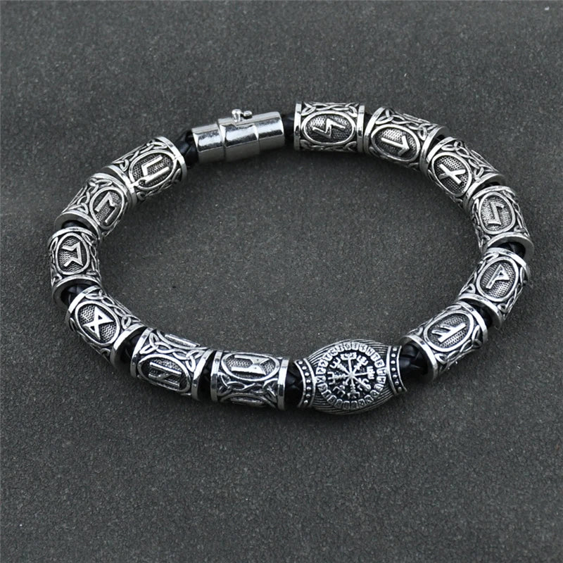 Pulsera Vikinga Runas Celtas plata