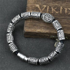 Pulsera Vikinga Runas Celtas plata