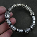 Pulsera Vikinga Runas Celtas plata