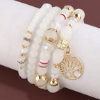 Pulseras con Árbol de la Vida blanco