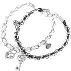 Pulseras para pareja llave y candado