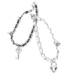 Pulseras para pareja llave y candado
