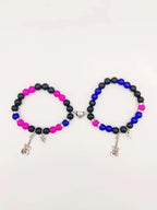 Pulseras para Parejas Guitarra Gourmette Magnética