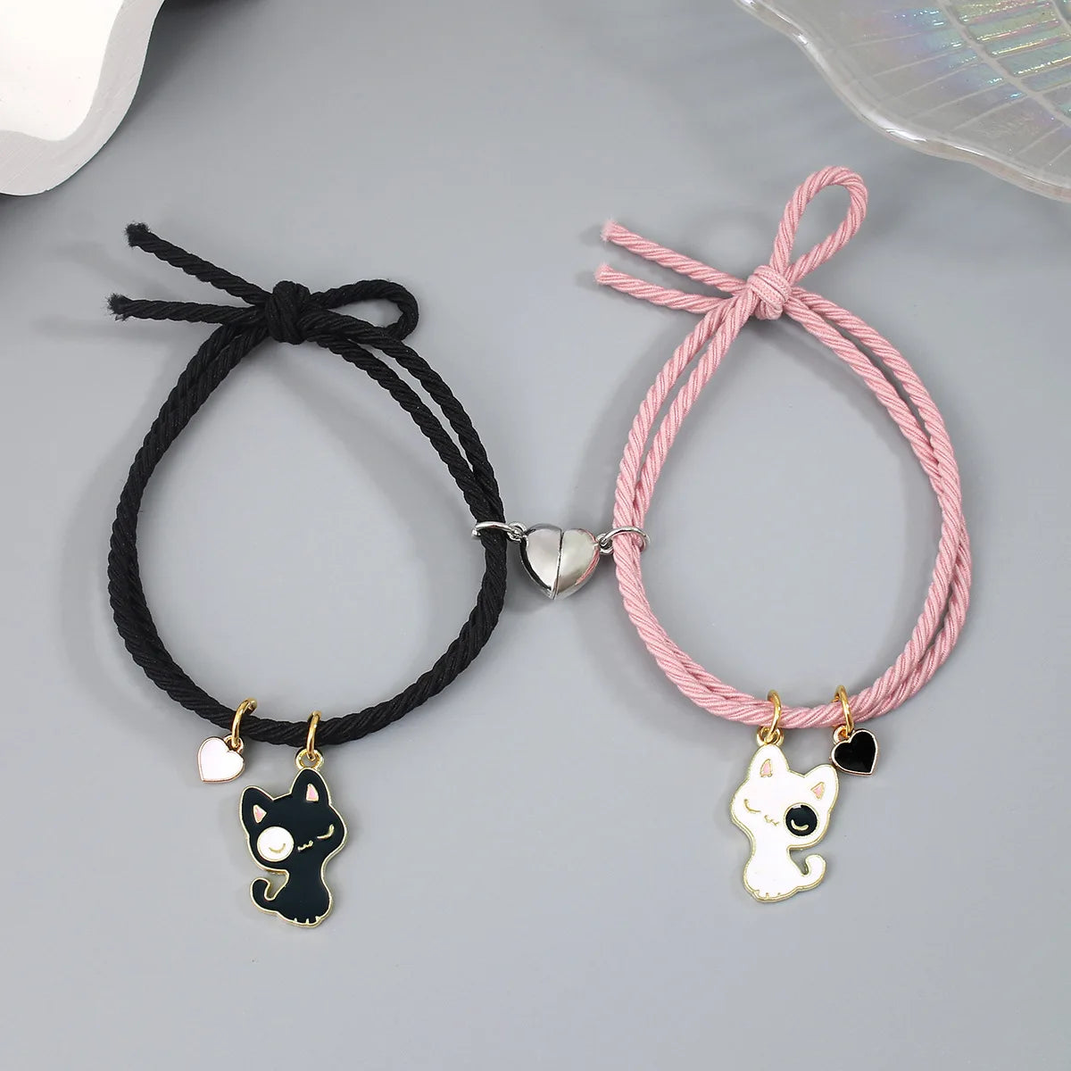 Pulseras para Parejas de Amigos Gourmette Gatos
