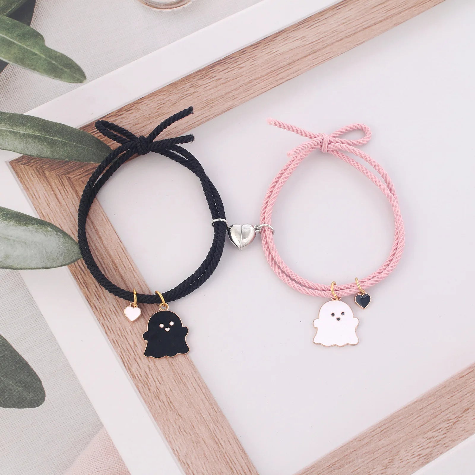 Pulseras para Parejas de Amigos Gourmette Fantasmas 1