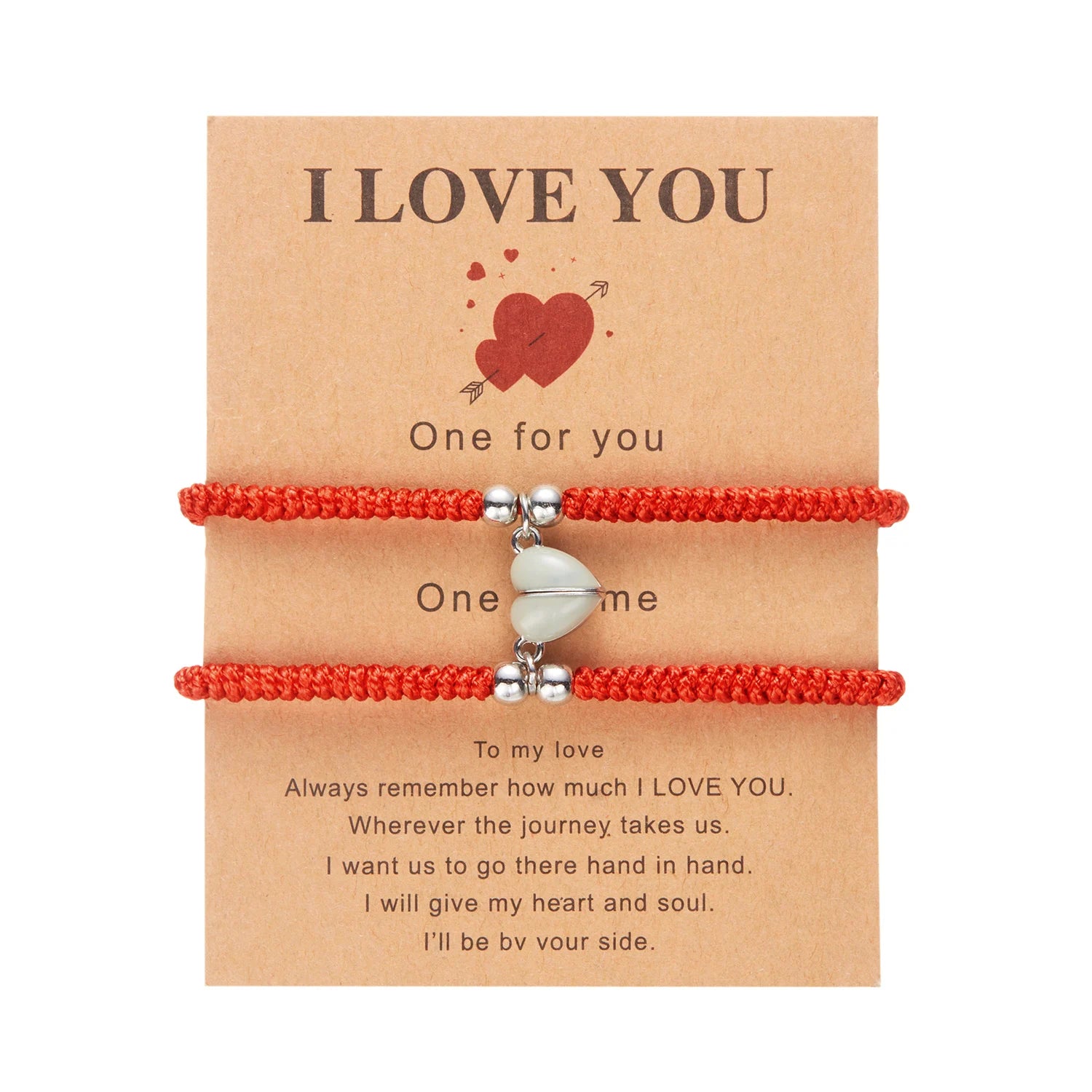 Pulseras para Parejas de Amigos Gourmette Romántica
