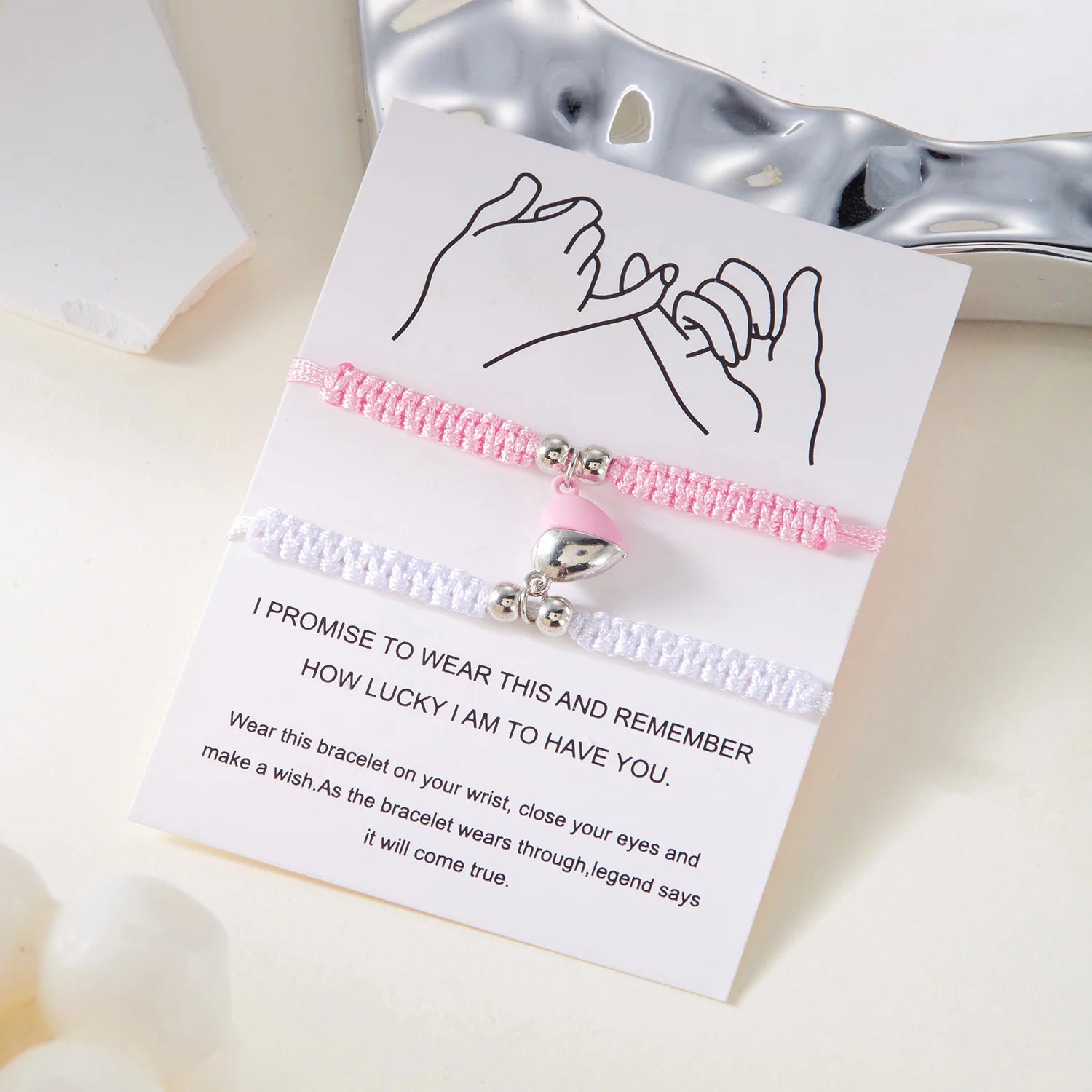 Pulseras para Parejas de Amigos Gourmette Romántica