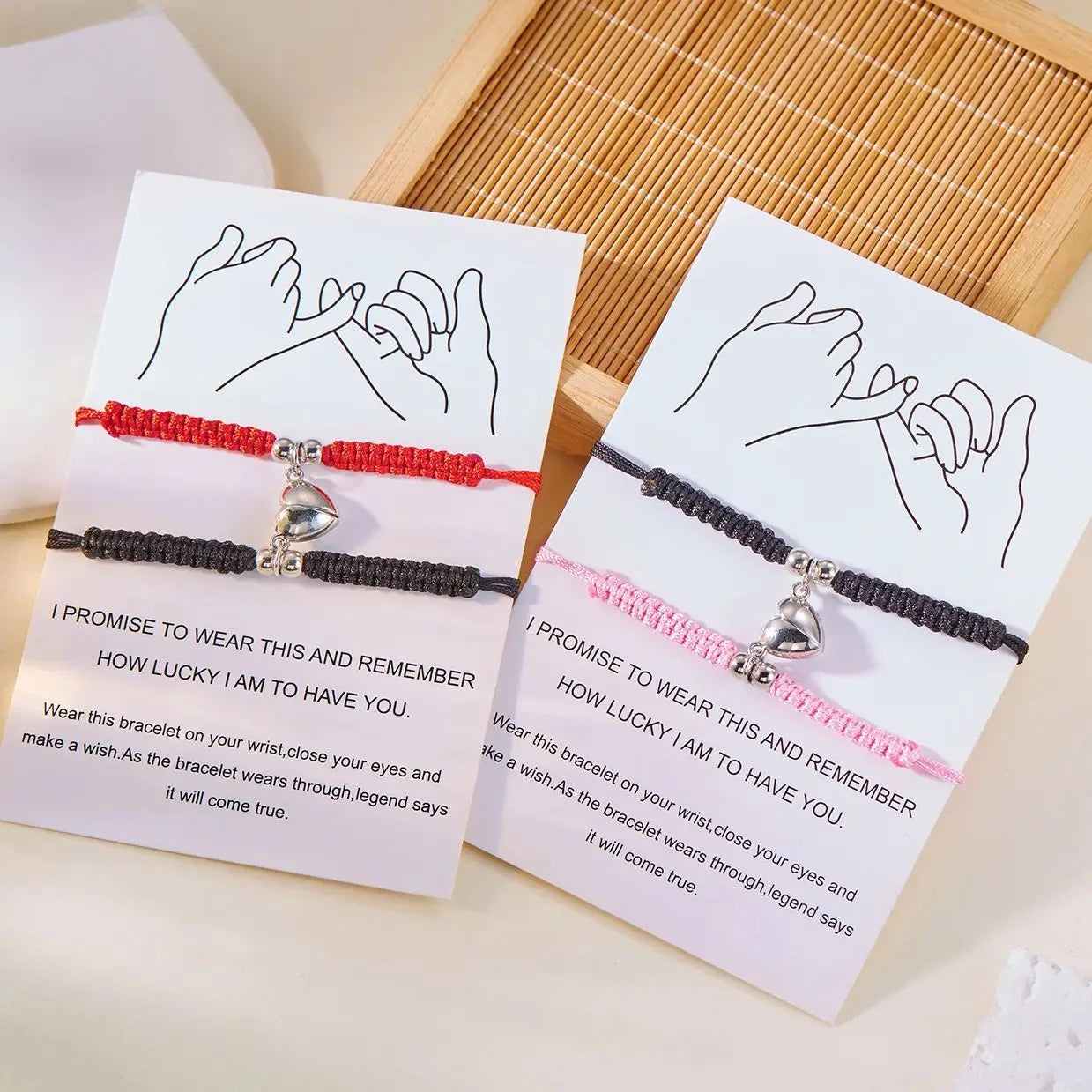 Pulseras para Parejas de Amigos Gourmette Romántica
